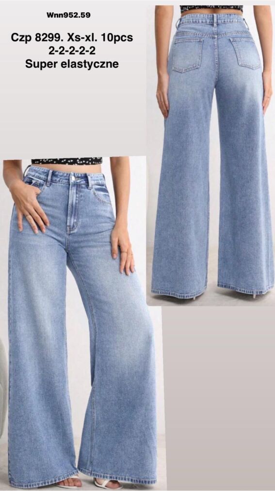 Jeansy paczka 10 par