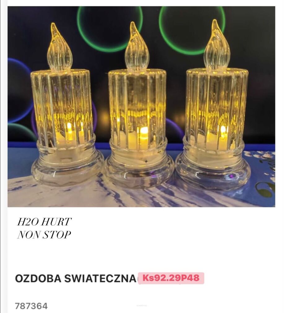 OZDOBA ŚWIĄTECZNA      Paczka:   24 szt