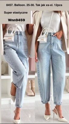 Jeansy paczka 12 par