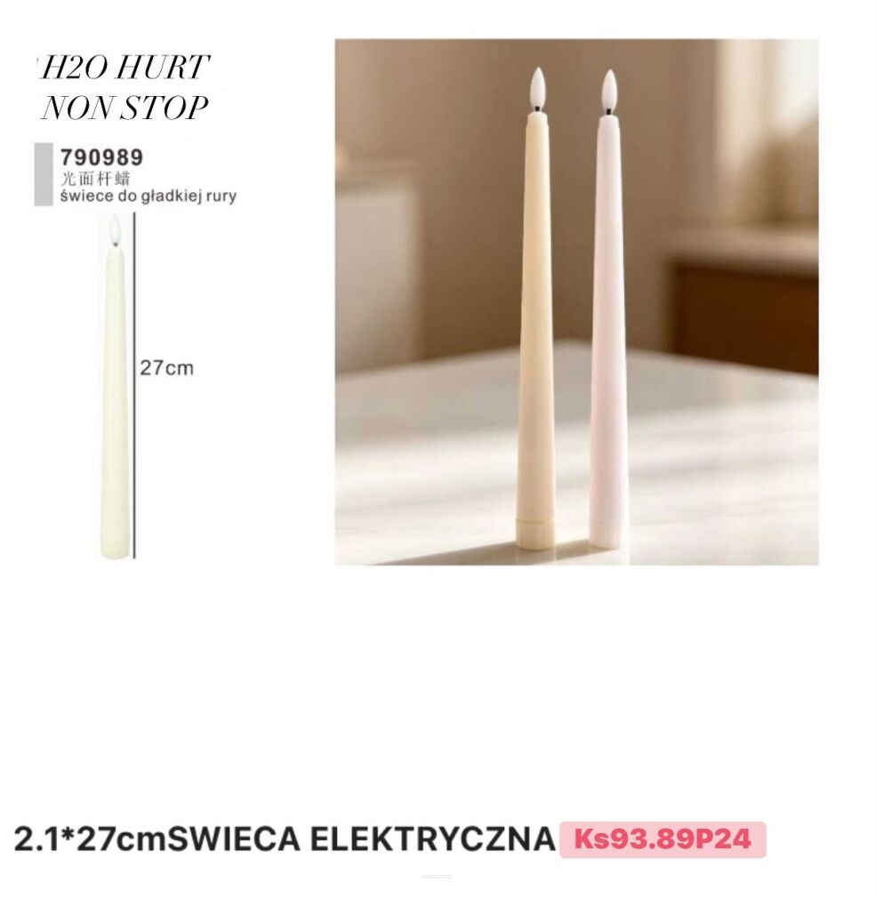 ŚWIECA ELEKTRYCZNA   Paczka:   24 szt