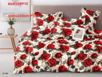 Komplet pościeli 5D 100% satyna - bawełna  3 Częściowy  Rozmiar:          200x220 cm - 6