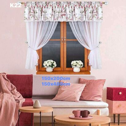 Firanki gotowe  rozmiar: 150x400cm