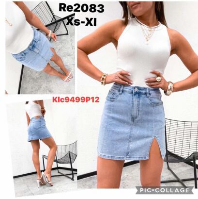 JEANS      Paczka: 12 szt,     mix size, 1 kolor