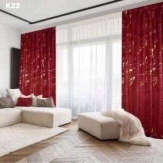 Zasłona welurowa  ze złotym wzorem taśma WAVE Rozmiar:   145x250cm - 7