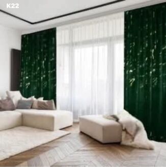 Zasłona welurowa  ze złotym wzorem taśma WAVE Rozmiar:   145x250cm - 12