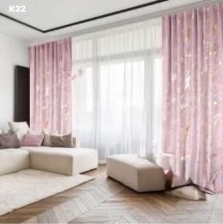 Zasłona welurowa  ze złotym wzorem taśma WAVE Rozmiar:   145x250cm - 13