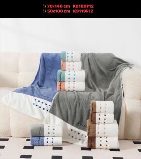 ręczniki 50x100 - paczka 12 szt mix mikrofilbry - 11