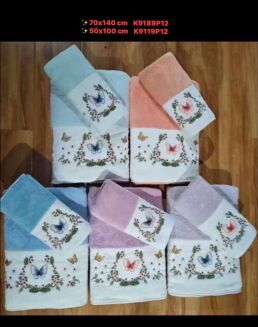 ręczniki 50x100 - paczka 12 szt mix mikrofilbry - 8