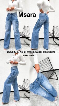 Jeansy paczka 12 par