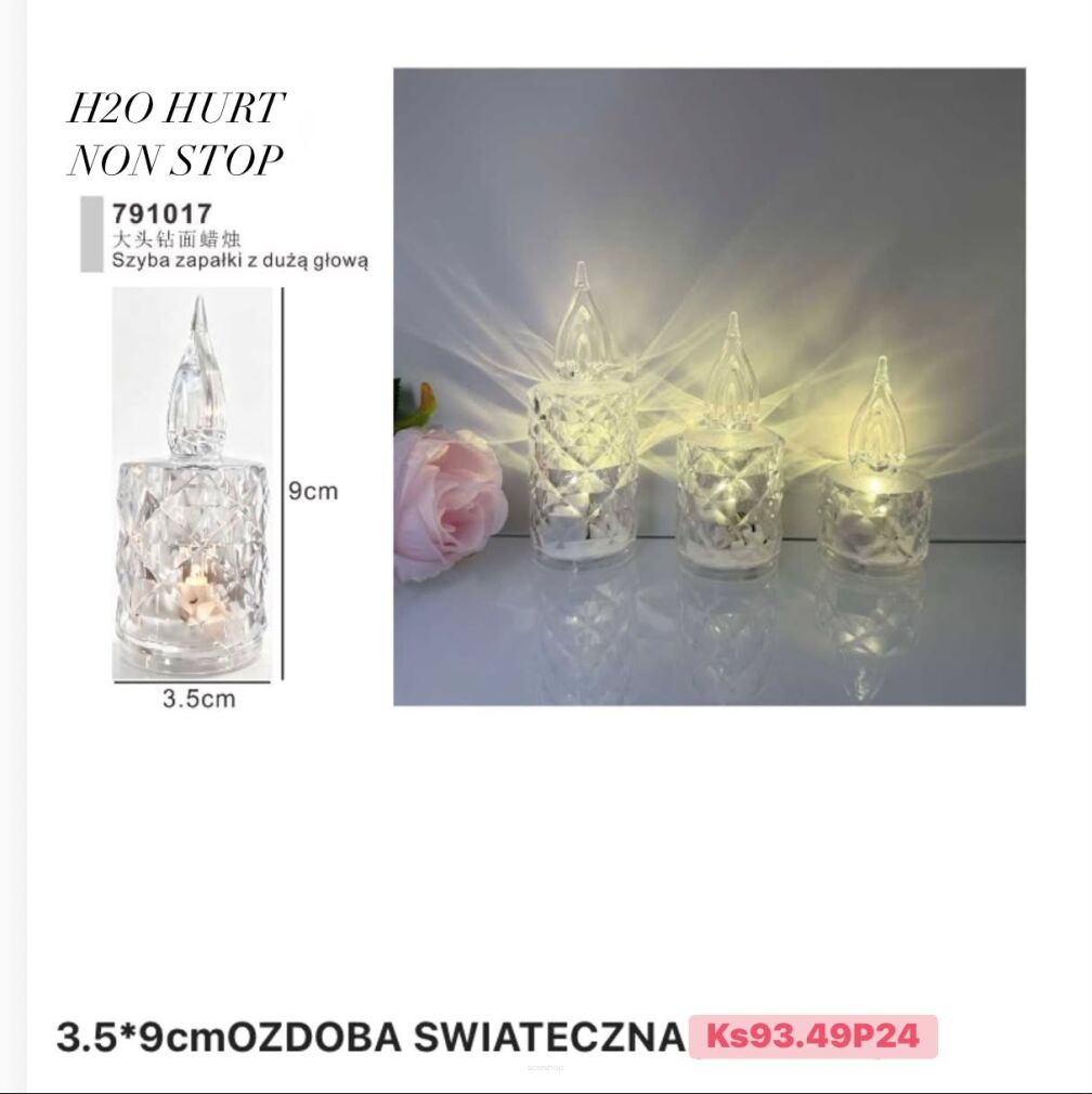 OZDOBA ŚWIĄTECZNA         Paczka:   24 szt