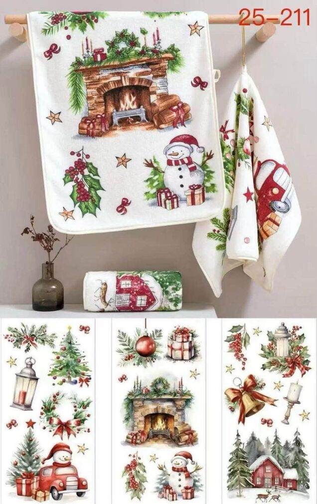 Ścierki w Mikrofibry świętowanie    Rozmiar:   40/60cm   Paczka :    20szt / mix wżoỏu