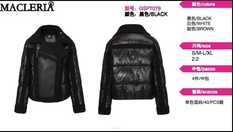 SKÓRZANA KURTKA  Paczka:        8 szt  Cena netto:  62 zł 