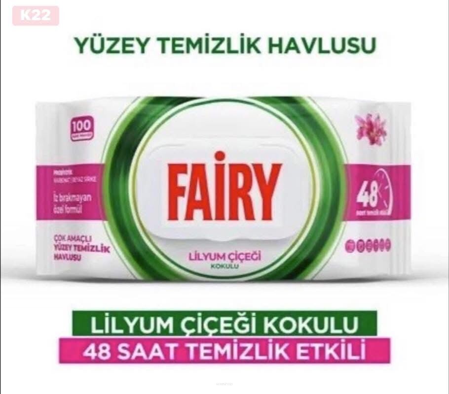 Chusteczki Fairy Cena netto:  12 zt /1op 100szt Karton: 12op