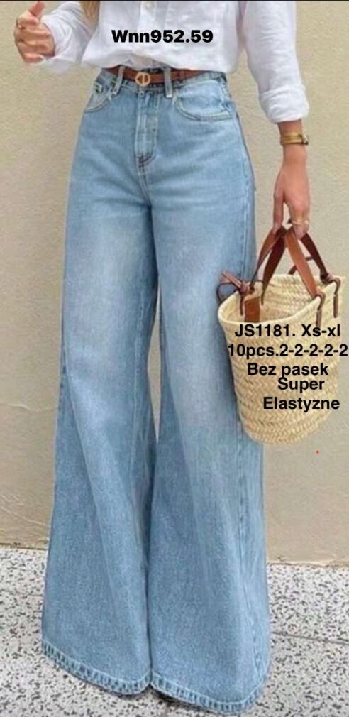 Jeansy paczka 10 par