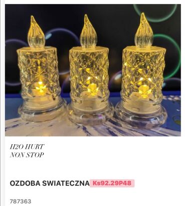 OZDOBA ŚWIĄTECZNA     Paczka:   24 szt
