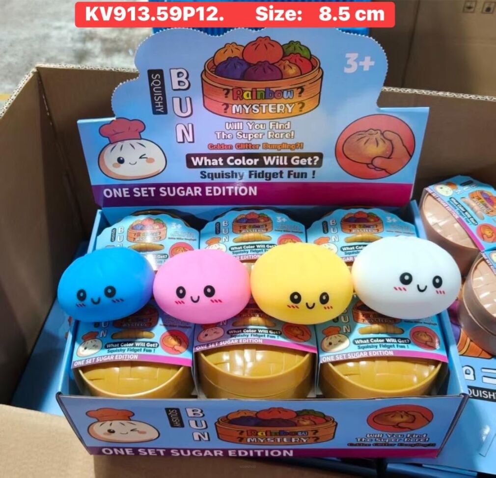 Zabawki squishy     Paczka: 12 szt, mix