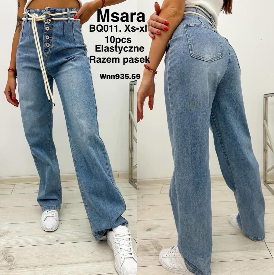 Jeansy paczka 10 par