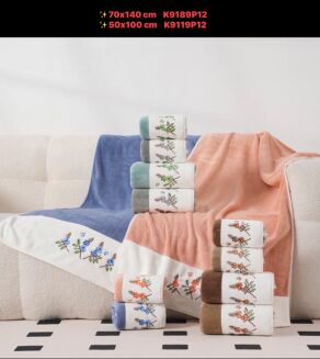 ręczniki 70x140 - paczka 12 szt mix mikrofilbry - 10