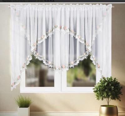 FIRANKI GOTOWE GIPPIURĄ   Rozmiar:   160x400cm