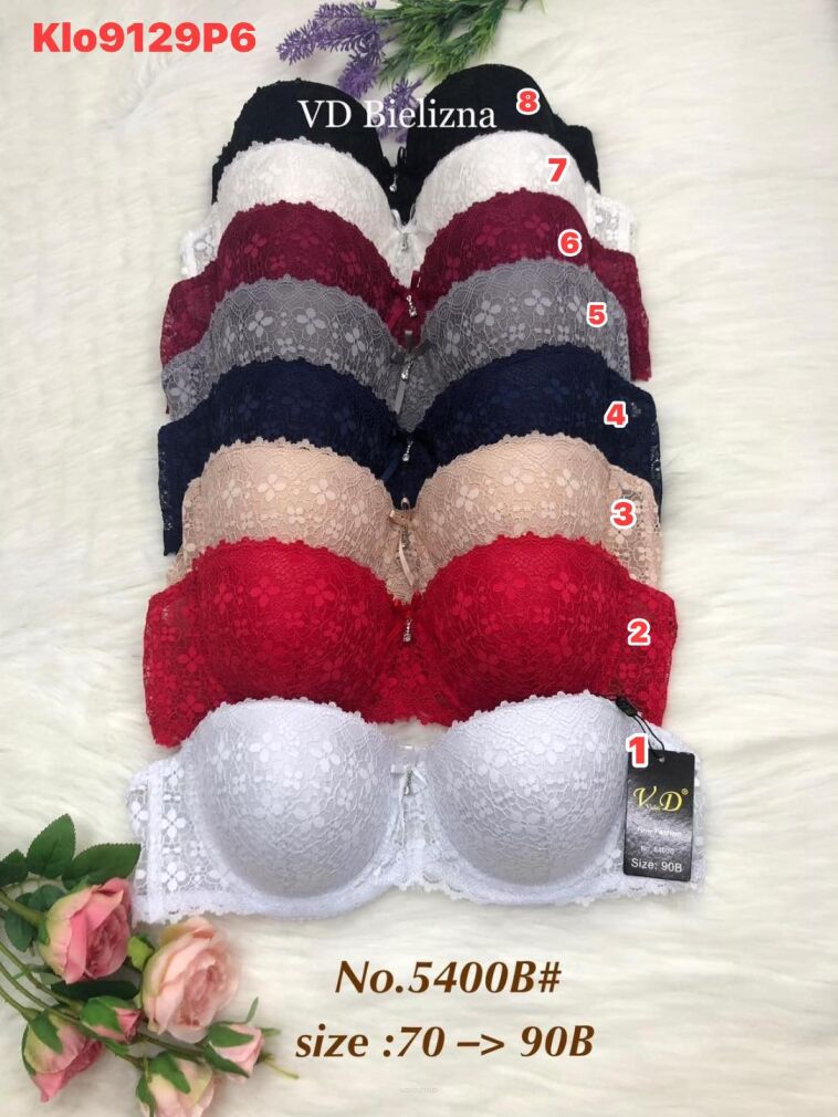 BIUSTONOSZ   Paczka: 6 szt /1 kolor   Mix size