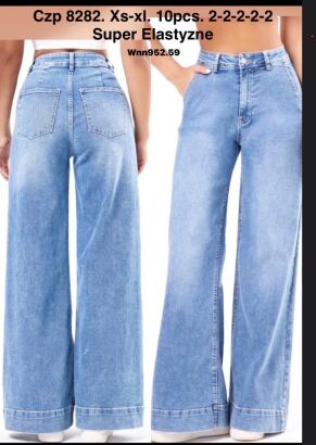 Jeansy paczka 10 par