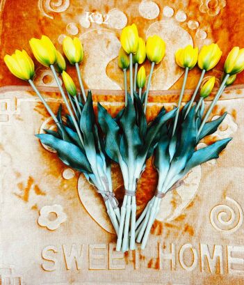 Tulipany silikonowe  1 bukiet 5 szt 1 kolor