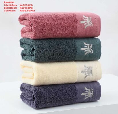 RĘCZNIKI 70x140 cm.  Paczka 12 szt,  Bawełną, mix kolor