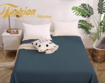 prześcieradła bez gumy - ciemny niebieski kolor -160/200 - satyna bawełniana