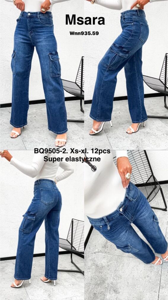 Jeansy paczka 12 par