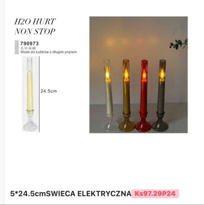 ŚWIECA ELEKTRYCZNA   Paczka:    12 szt