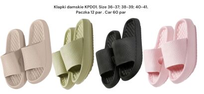 KLAPKI paczka: 12 par. mix size, 1 kolor