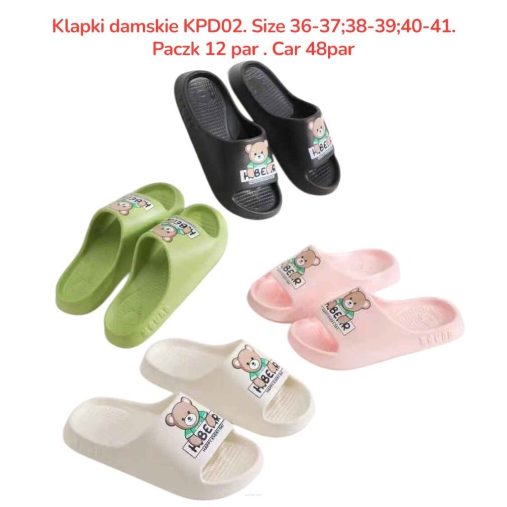 KLAPKI paczka: 12 par. mix size, 1 kolor